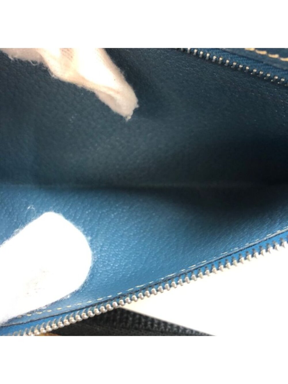 ★SOLD★ Hermes Bifold Wallet Bearn Blue Card Billfold - Picture 9 of 16